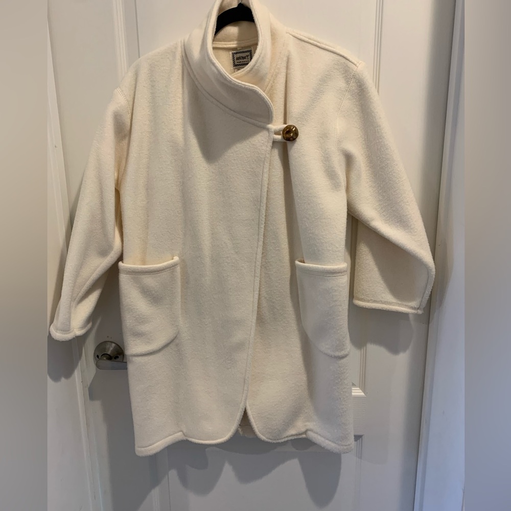 Elegant Cream Women's Coat